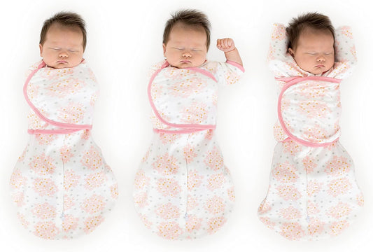 SwaddleDesigns 6-Way Omni Swaddle Sack Arms Up Swaddle for Newborn, More Options to Calm Startle