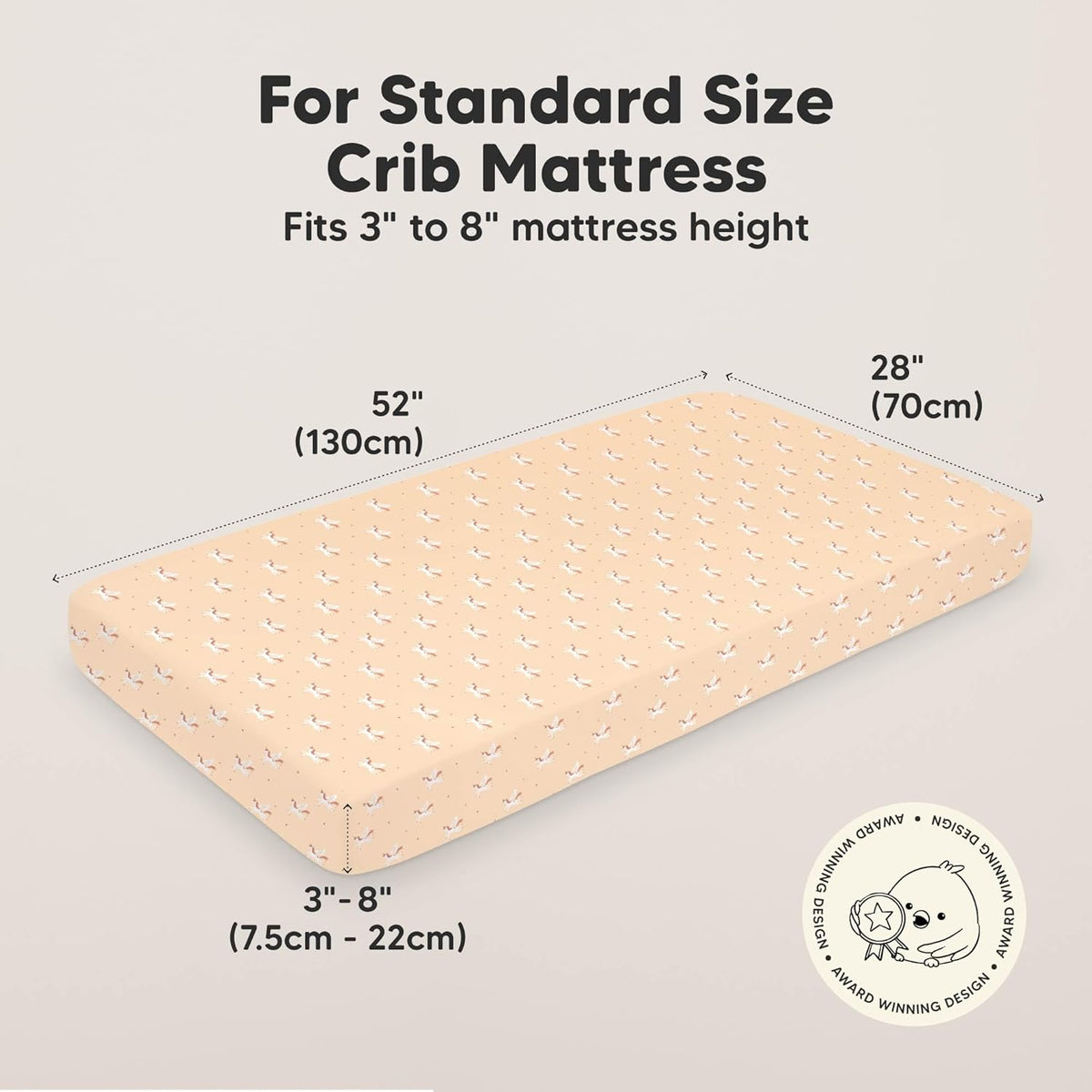 KeaBabies 2-Pack Organic Crib Sheets for Boys, Girls - 52x28 Fitted Crib Mattress Sheet Neutral