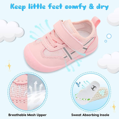 Scurtain Baby Shoes Boy Girl First Walking Shoe Infant Crib Breathable Sneakers Lightweight
