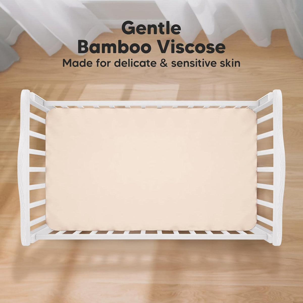 KeaBabies 2-Pack Baby Crib Sheets for Boys, Girls - 52x28 Viscose Derived from Bamboo Toddler Bed