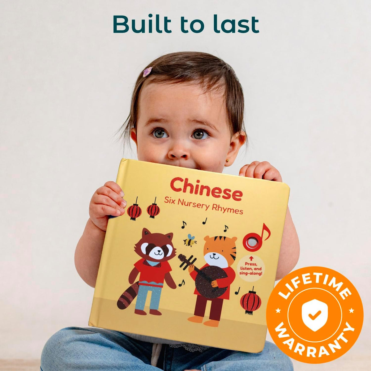 Cali's Books Chinese Nursery Rhymes Book - Sound Books for Toddlers 1-3. Chinese Baby Book - Music