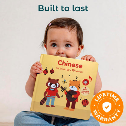Cali's Books Chinese Nursery Rhymes Book - Sound Books for Toddlers 1-3. Chinese Baby Book - Music
