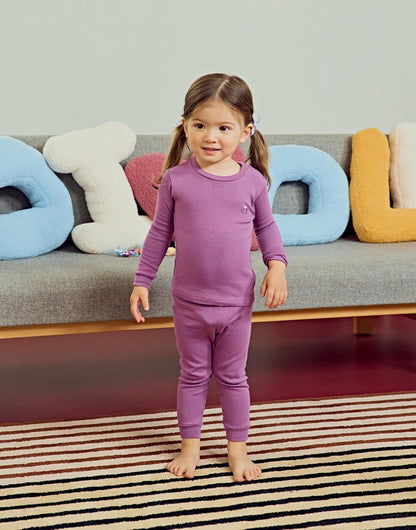 moimoln 6M-8Y Modal Cotton Solid Soft Breathable Baby Toddler Boys Girls Snug fit Pjs Long Sleeve