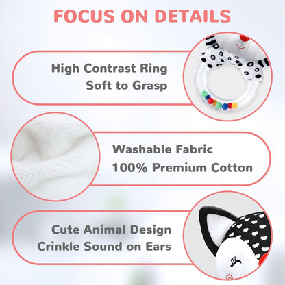 Baby Rattles 0-6 Months Baby Toys 0-6 Months, Newborn Toys 0 3 Months Brain Development, Infant