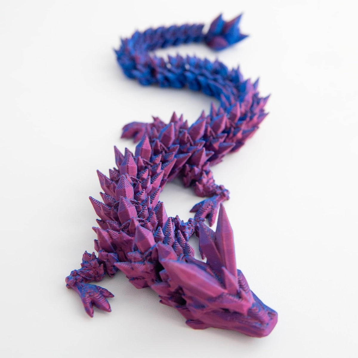 Dragon Egg, Easter Egg with Pet Dragon, 3D Printed Dragon, Crystal Dragon Fidget Toy, Articulated