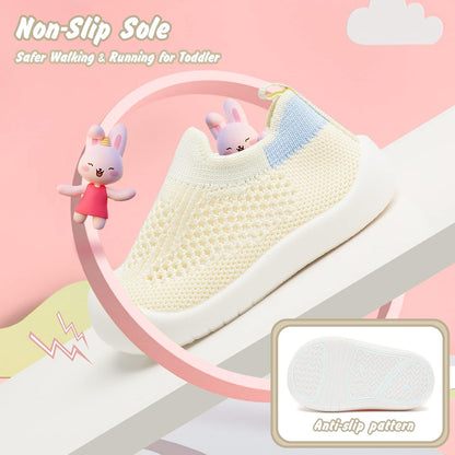 Charrost Toddler Baby Girl Boy First Walking Shoes Checkered Sneakers Sizes 3/4/5/6/7/8T. Soft