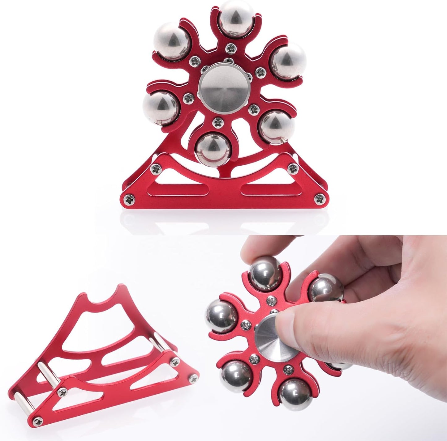 Desk-Fidget-Toys for Ferris-Wheels-Spinner: 4mins Kinetic-Metal-Spinner, Cool-Gadgets-Stuff for Kid