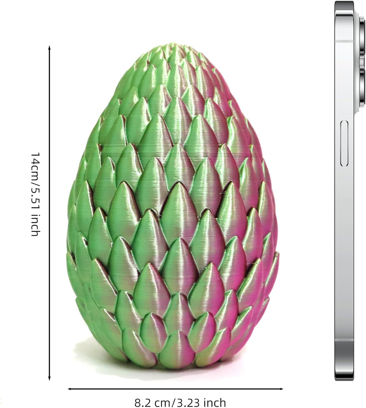 3D Printed Flying Dragon in Egg - 3 Colors Surprise Egg with Flexible Winged Dragon Inside, Mystery