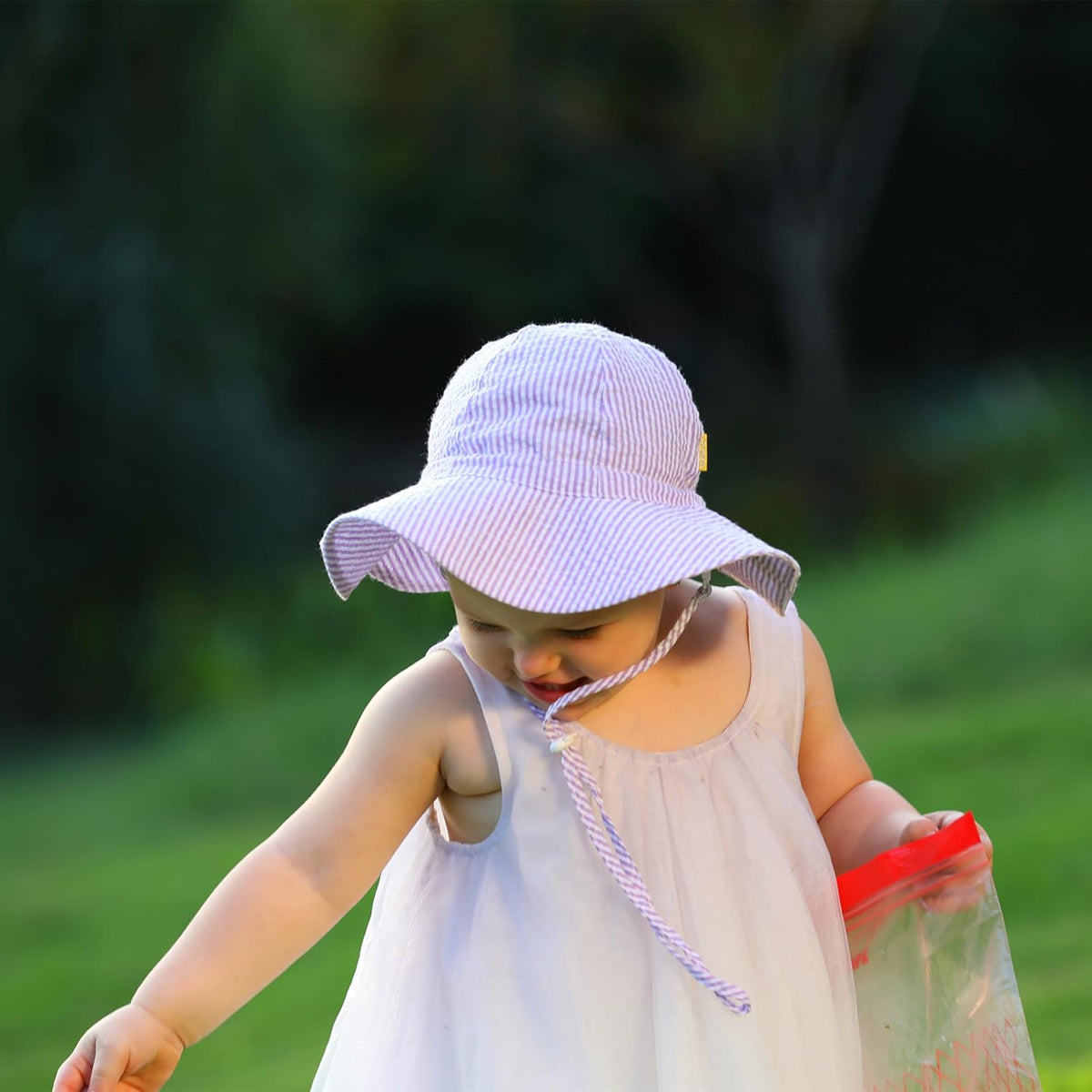 Baby & Toddler Wide Brim Sun Hats UPF 50+ Sun Protection Bucket Cap Cute Adjustable Hat in