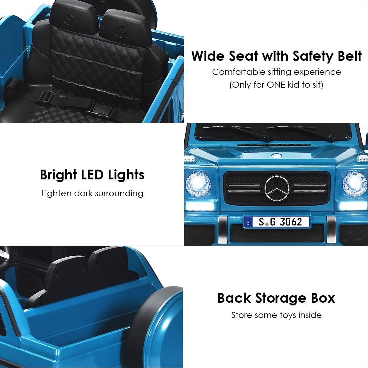 Costzon Ride on Car, Licensed Mercedes-Benz Maybach, 12V Battery Powered Vehicle Toy w/ 2 Motors