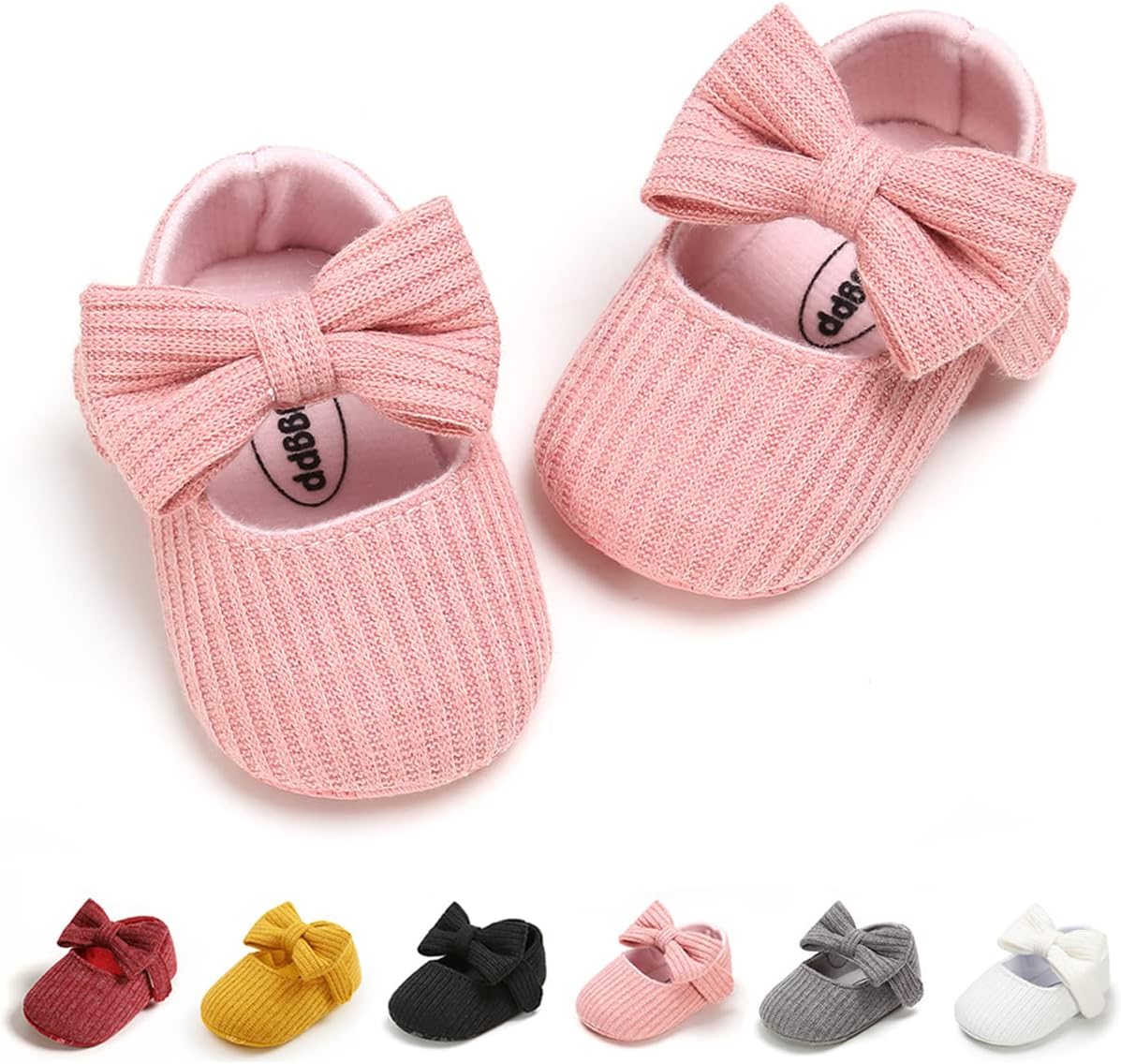 Baby Shoes Mary Jane Flats Non Slip Soft Sole Infant Toddler Sneakers First Walkers Party Christmas
