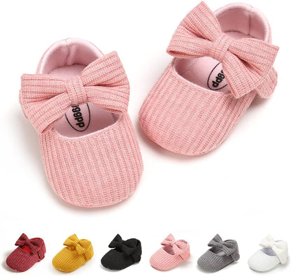 Baby Shoes Mary Jane Flats Non Slip Soft Sole Infant Toddler Sneakers First Walkers Party Christmas