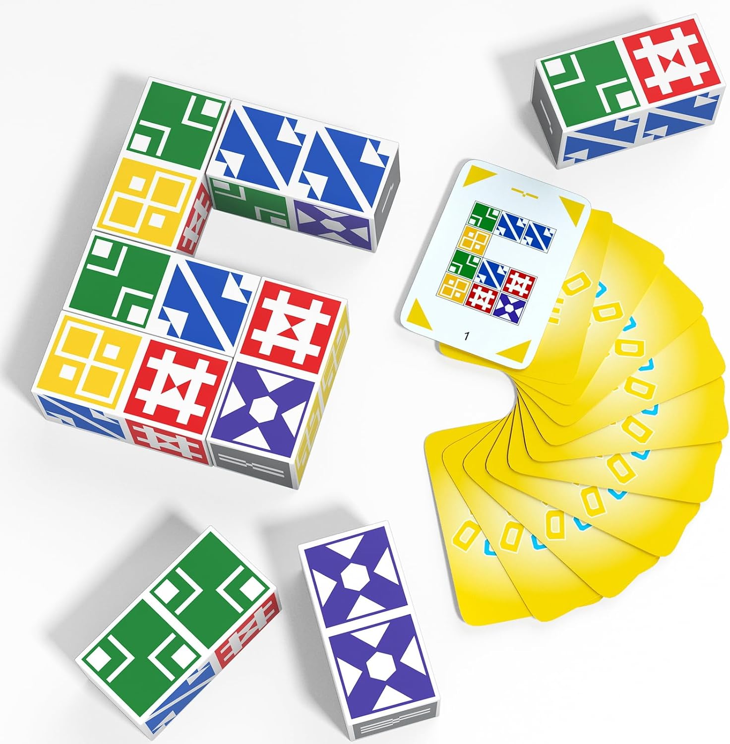 Family Matching Game for Kids & Adults, Block Puzzle Board Games for Boys & Girls Ages 4-8 8-12, 2