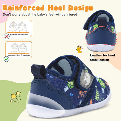 FEETCITY Baby Walking Shoes Barefoot Baby Shoes Infant Sneakers Newborn Crib Shoe Lightweight
