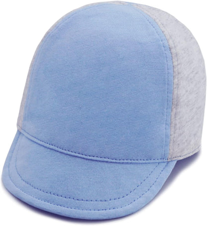 Keepersheep Baby Reversible Baseball Cap Infant Sun Hat, Cotton Knit Soft Brim for Infant Toddler