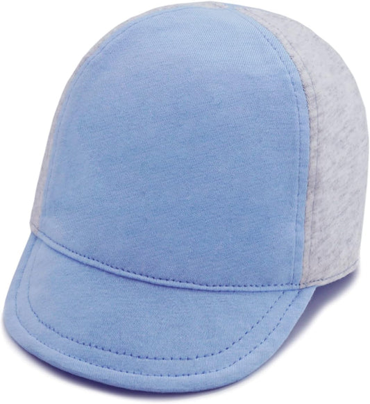Keepersheep Baby Reversible Baseball Cap Infant Sun Hat, Cotton Knit Soft Brim for Infant Toddler