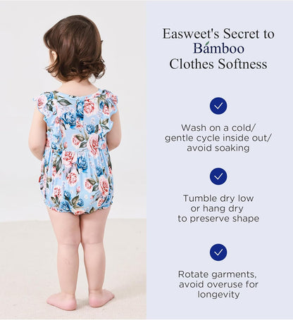 Bamboo Viscose Baby Romper Infant Girl Ruffle Sleeveless Newborn Baby Girl Bodysuit