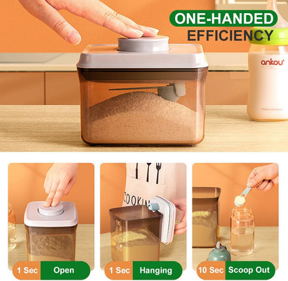 Ankou Airtight Formula Container-1000ml/400g Formula Dispenser with Lids, BPA-Free Food Storage