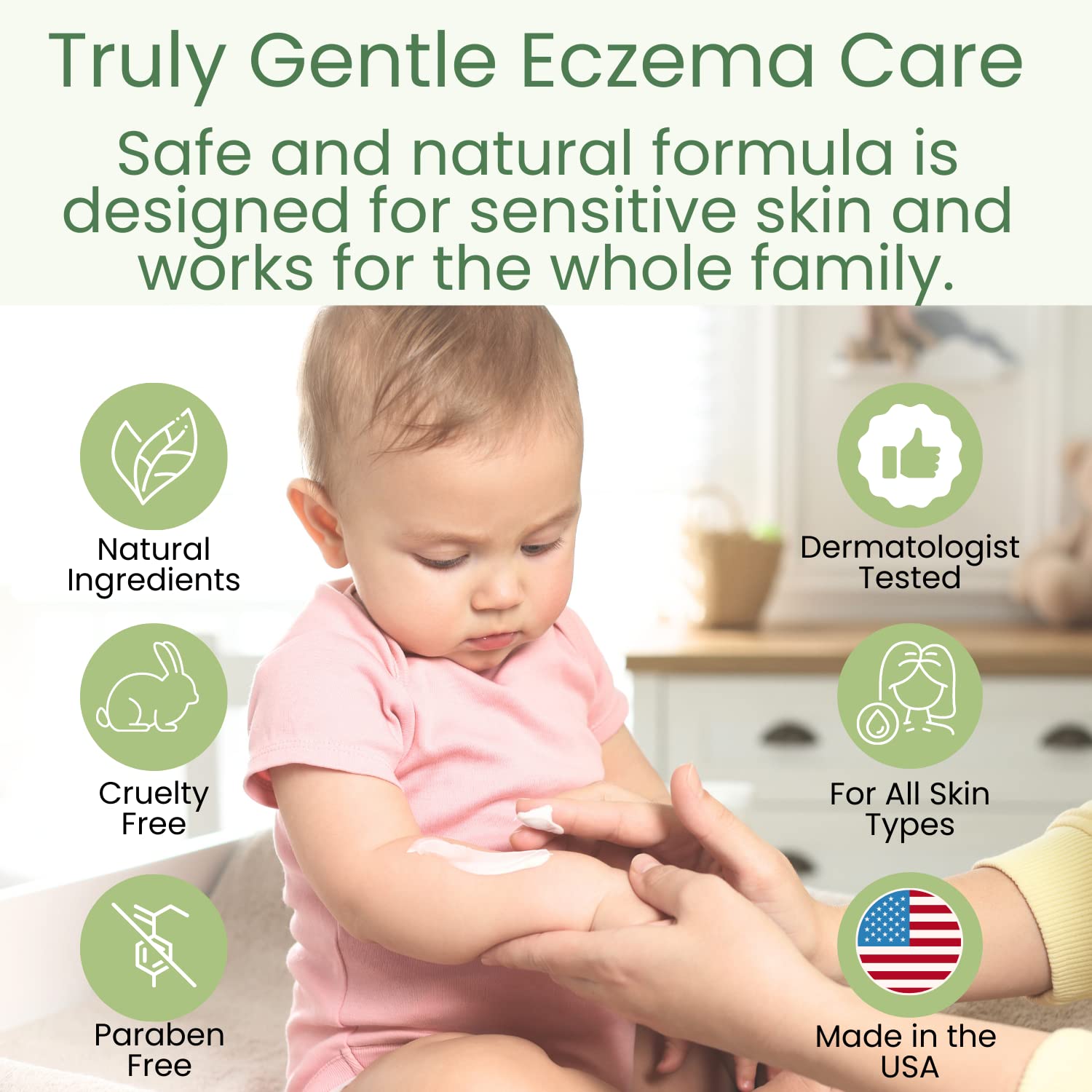 TruKid Kids Body Wash – Natural, Unscented Face, Body & Hand Wash for Sensitive Skin - NEA-Accepted