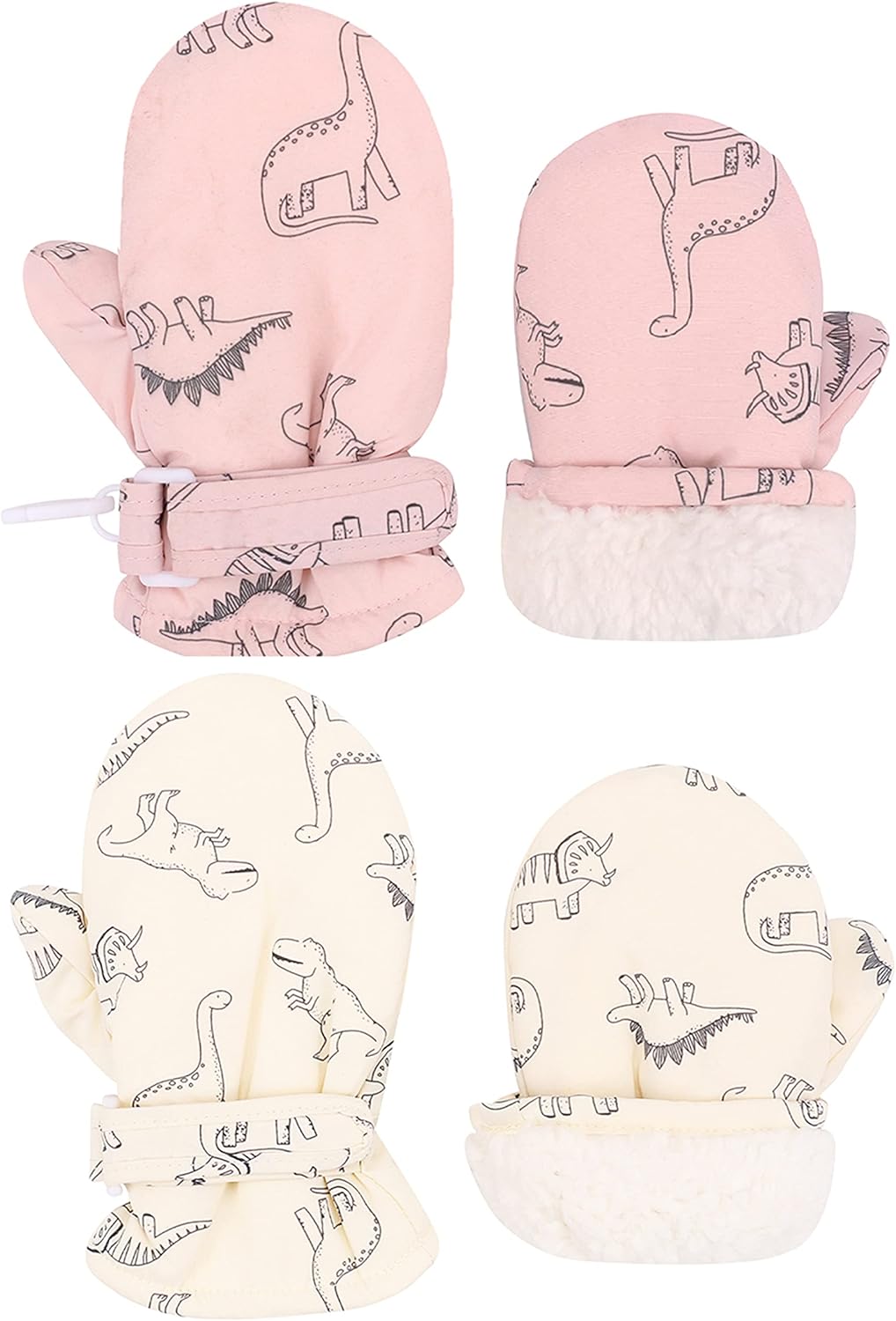 Toddler Gloves Kids Mittens Winter Warm Lined Fleece Gloves Waterproof Snow Baby Mitten for Boys