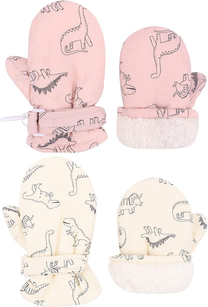 Toddler Gloves Kids Mittens Winter Warm Lined Fleece Gloves Waterproof Snow Baby Mitten for Boys