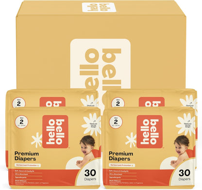Hello Bello Diapers, Size 2 (10-16 lbs) Surprise Pack for Boys - 120 Count of Premium Disposable
