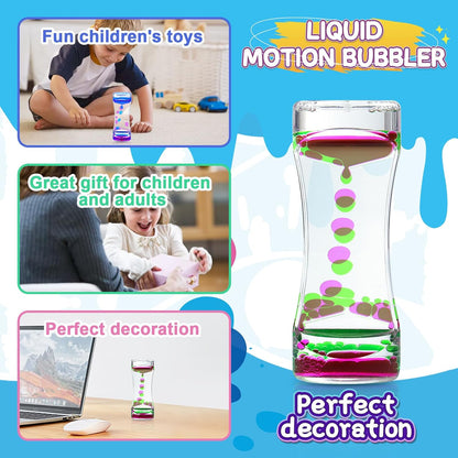3Pack Liquid Motion Bubbler Timer for Caliming Sensory Toys, Autism Toys,Fidget Toy, Children