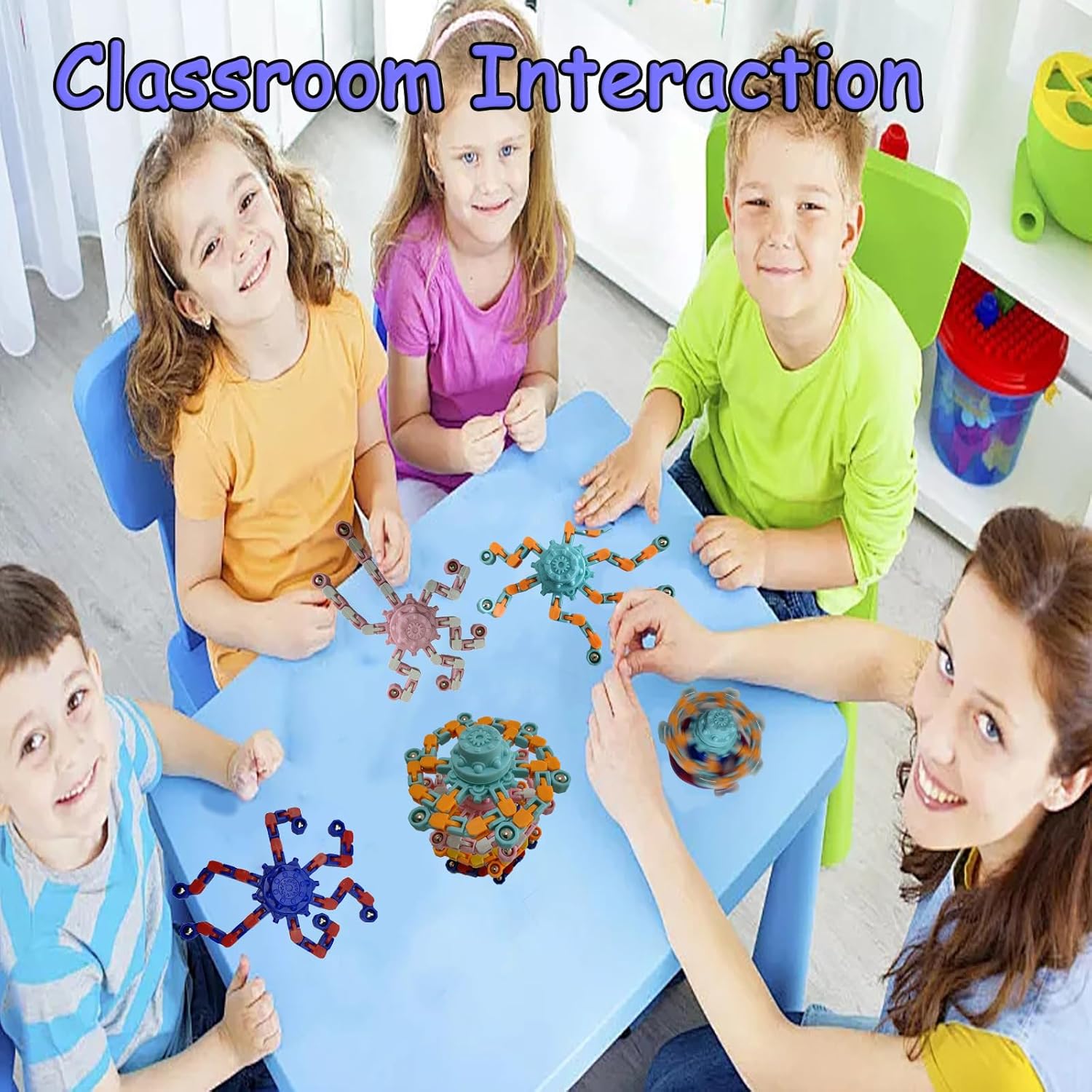 16 Pcs Fidget Spinner Toys Party Favors Goodie Bag Stuffers Gifts,Transformable Robot Fingertip