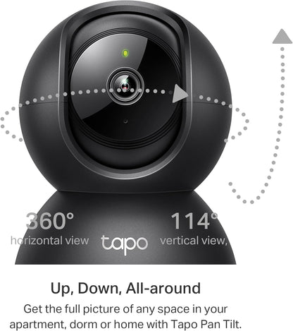Tapo TP-Link 2K Pan/Tilt Indoor Security Camera for Baby Monitor, Pet Camera, Motion Detection &