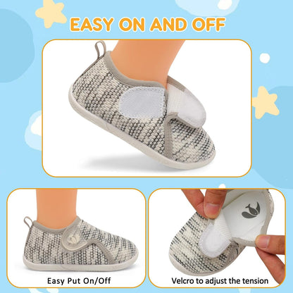 FEETCITY Toddler Walking Shoes Slip On Toddler Shoes Boys Girls Kids Sports Sneakers Casual School