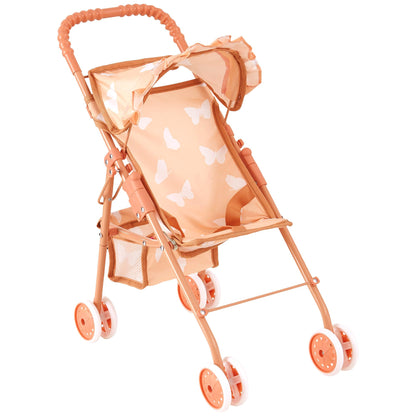 My First Baby Doll Stroller for Toddlers 3 Year Old Girls, Little Kids | Folding Baby Stroller for