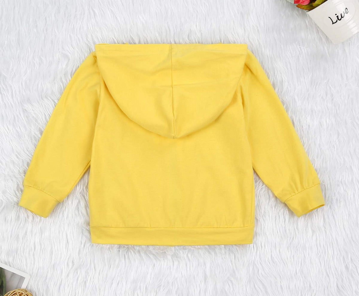 Imcute Baby Zip Up Hoodie, Unisex inflant Toddler Long Sleeve Sweatshirts Lightweight Jacket Hooded
