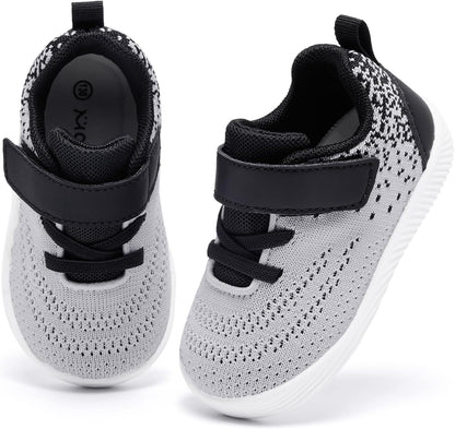 MORENDL Toddler Sneakers Baby Boys & Girls Barefoot Shoes Lightweight Breathable Walking Running