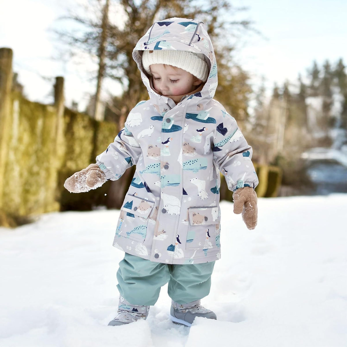 JAN & JUL Waterproof Fleece Lined Rain Jacket, Raincoat for Kids