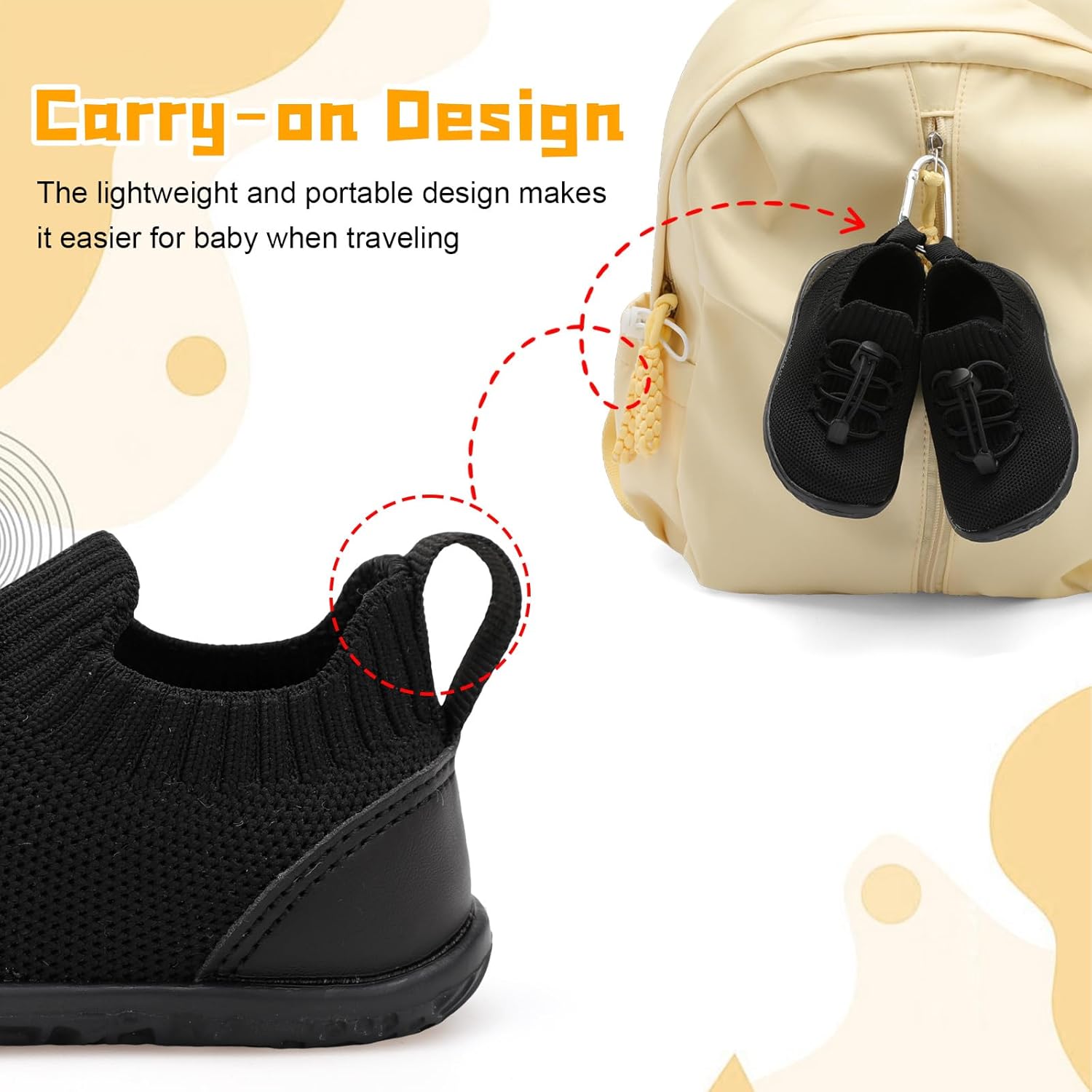 FEETCITY Baby Shoes Boys Girls First Walking Shoes Lightweight Infant Sneakers Slip On Shoe