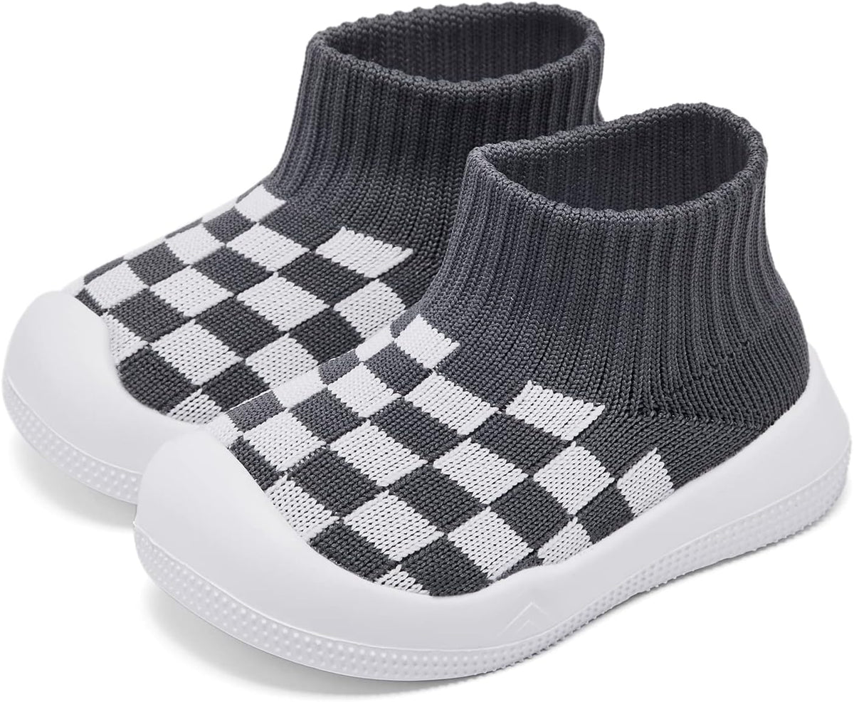 Eashi Baby Boy Girl Non-Skid Indoor Infant Walking Shoes Breathable Warm Elastic Sock Shoes with