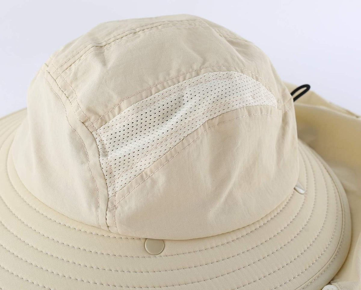 Home Prefer UPF 50+ Boys Sun Hat with Neck Flap Wide Brim Summer Beach Bucket Hat for Boys Girls