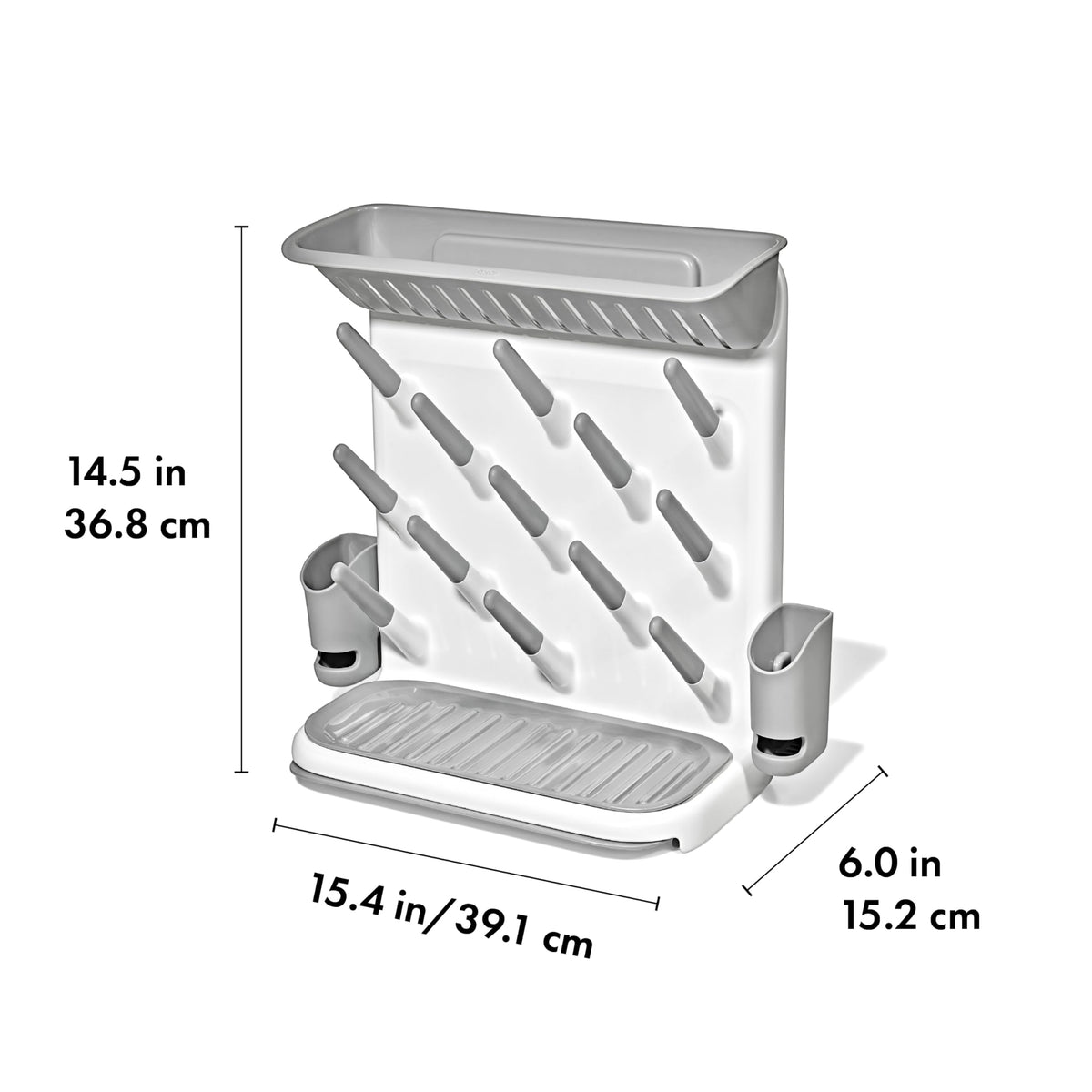 Expandable Drying Rack for Baby Bottles, Saves Counter Space, Fits Newborn and Breastfeeding