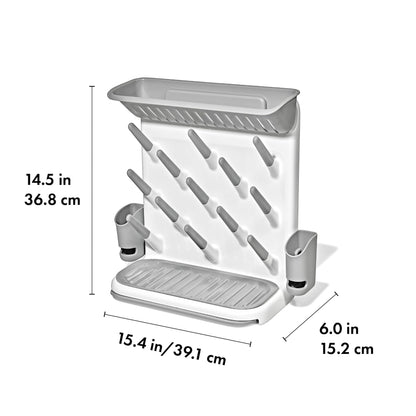 Expandable Drying Rack for Baby Bottles, Saves Counter Space, Fits Newborn and Breastfeeding