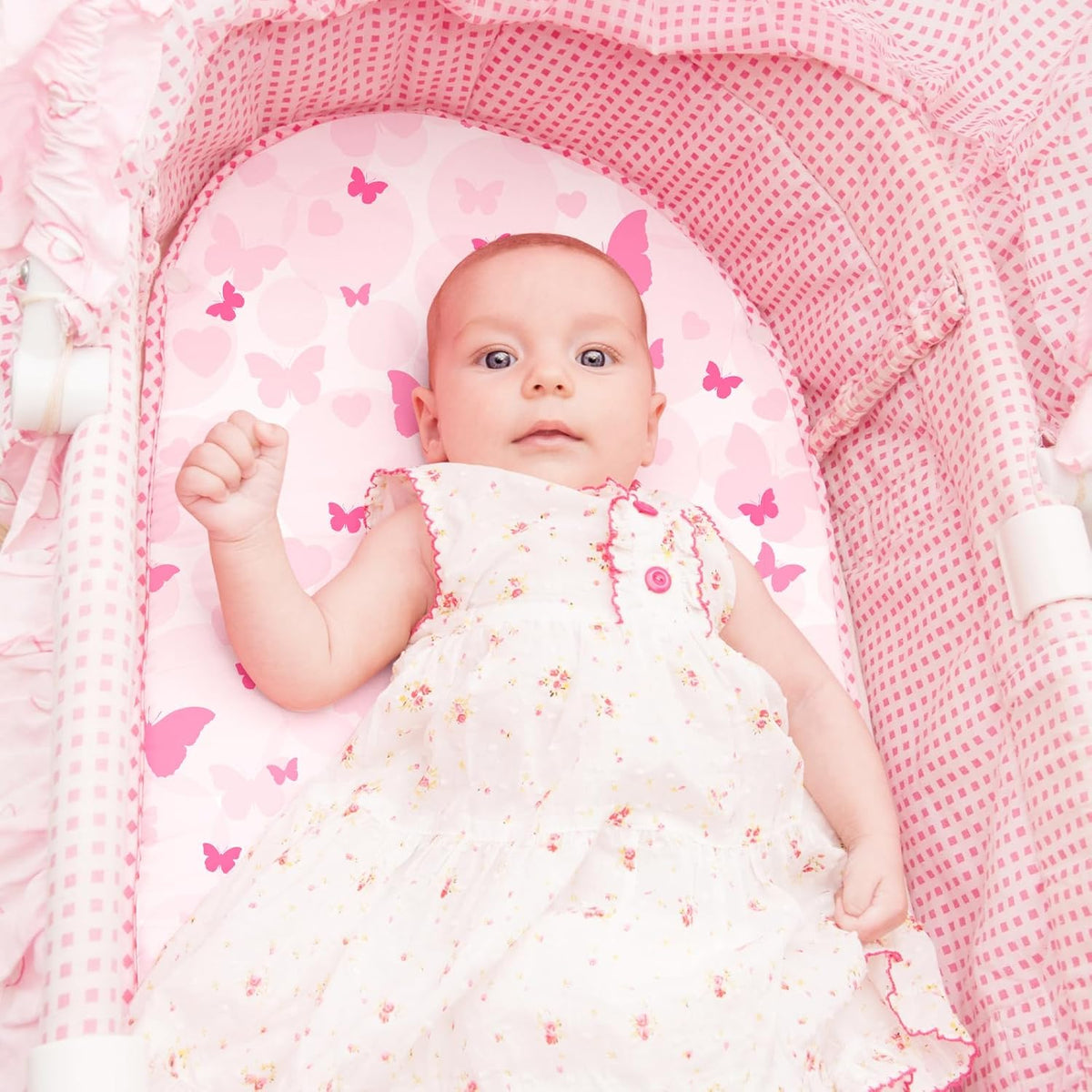 Gllquen Baby Bassinet Sheets 4 Pack, Breathable Cozy Fitted Mattress Sheet, Elastic Travel Crib