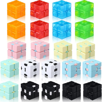 22 Pieces Toy Cube, Handheld Cube Anxiety Relief Cube Flip Toys Toy Blocks for Adults Relieve