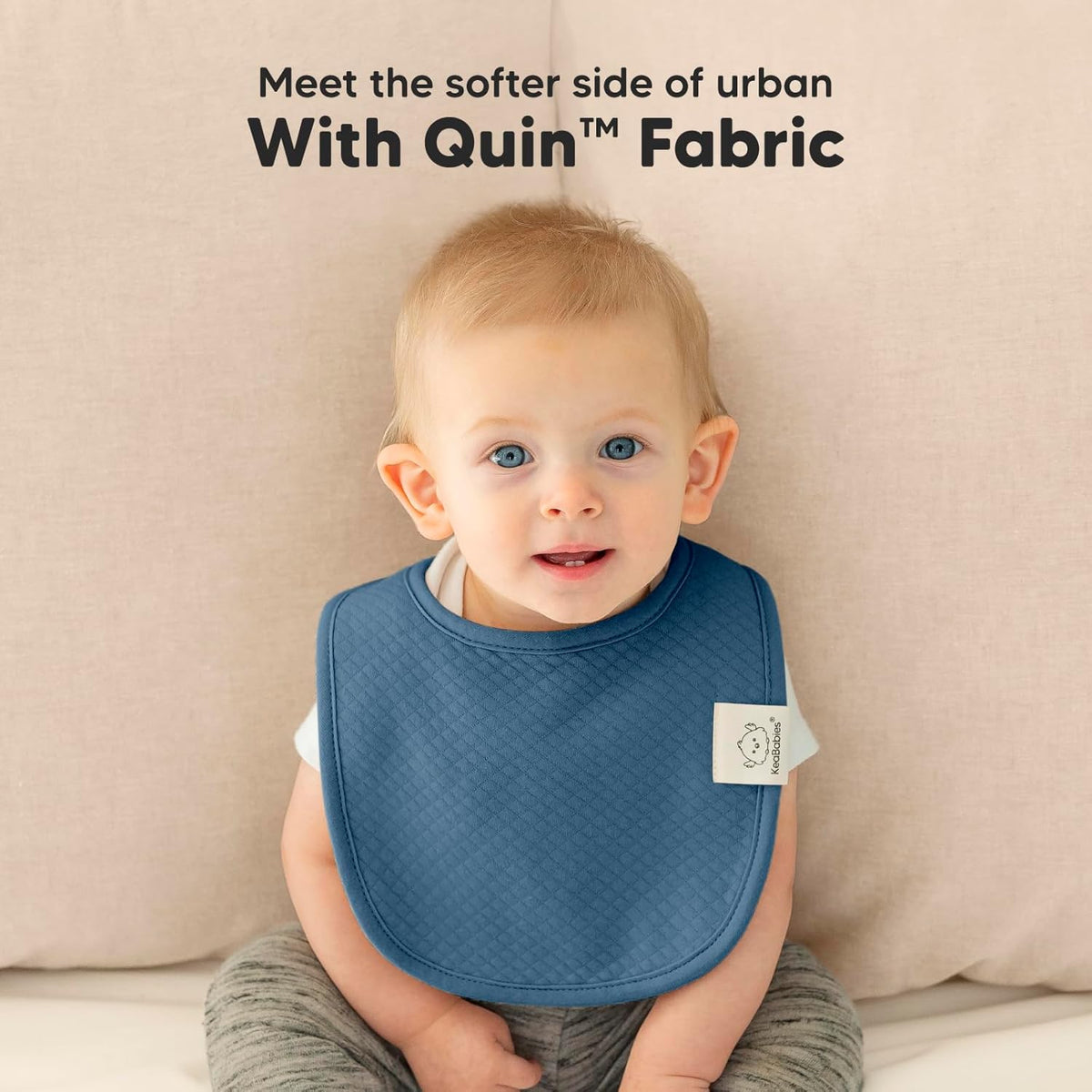 8-Pack Organic Baby Bibs for Girls, Boys - Quilted Cotton Cloth Baby Drool Bibs for Drooling and