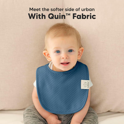 8-Pack Organic Baby Bibs for Girls, Boys - Quilted Cotton Cloth Baby Drool Bibs for Drooling and