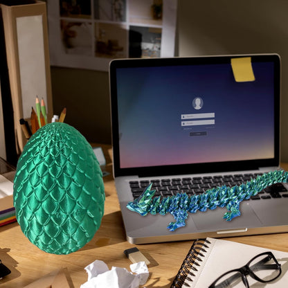 Large Dragon Eggs with Dragon Inside, 3D Printed Surprise Funny Gifts for Kids, Articulated Dragon