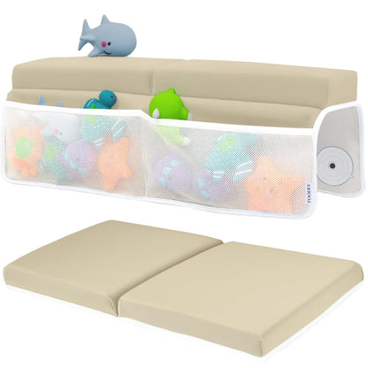 Comfortable Baby Bath Kneeler and Elbow Rest Pad Set – Thick Memory Foam Bath Kneeling Pad with