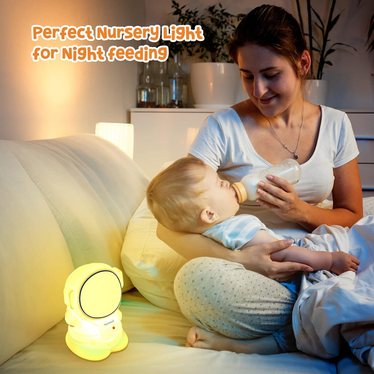 Astronaut Night Light for Kids Room Night Lamp Children Toddler Room Decor Silicone Baby Nursery