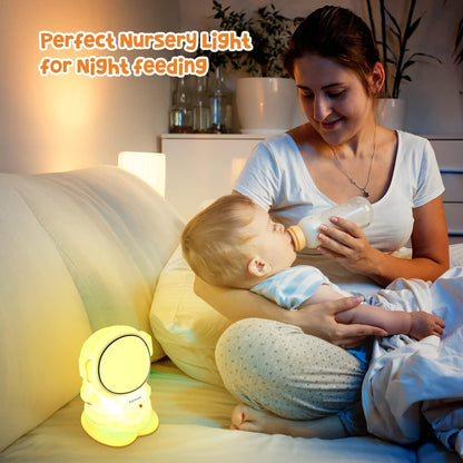 Astronaut Night Light for Kids Room Night Lamp Children Toddler Room Decor Silicone Baby Nursery