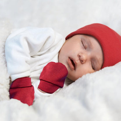 Newborn Baby Mittens No Scratch Cotton Elastic Wrist Gloves Infant Toddler Mittens for Baby Boy