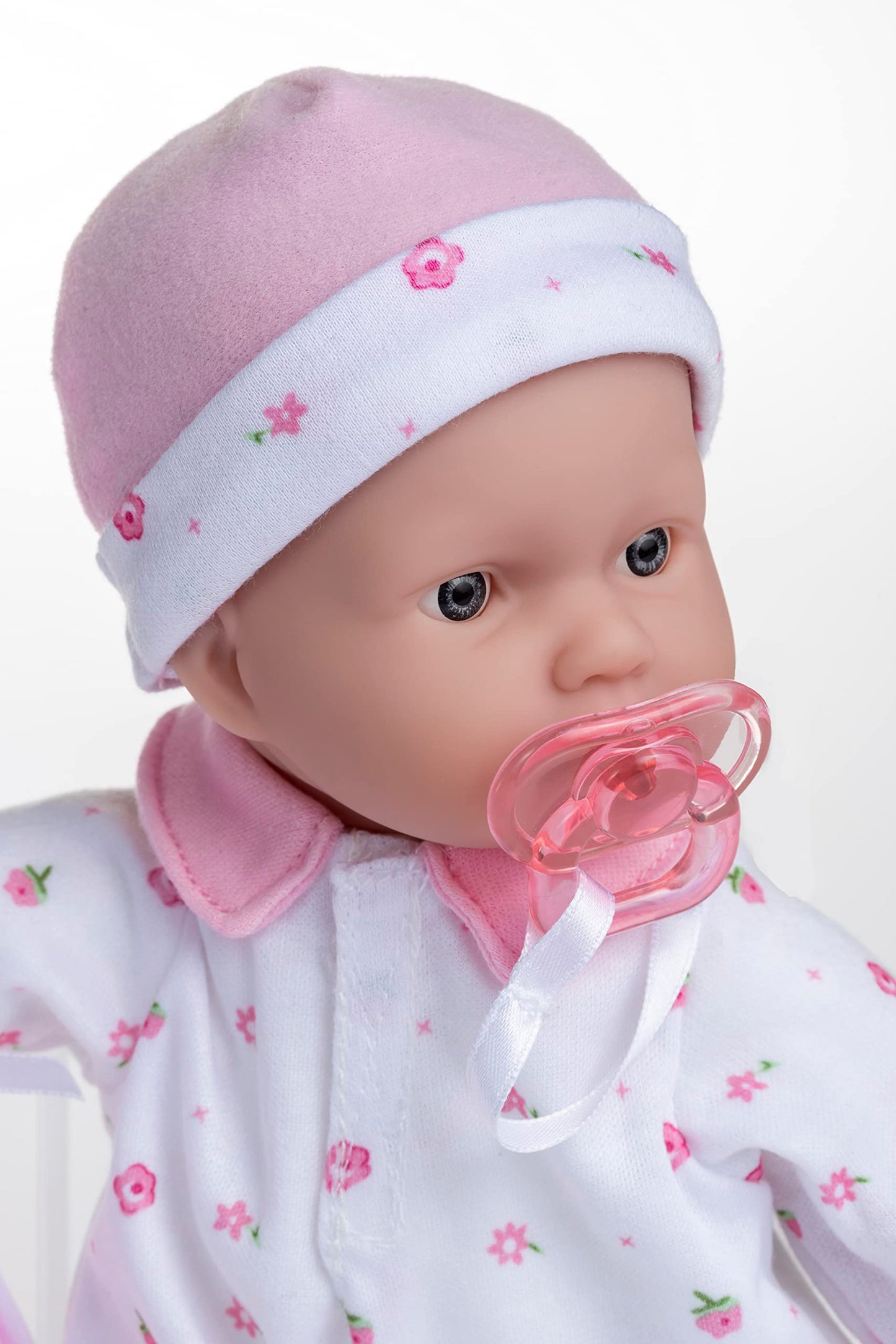 JC Toys La Baby Caucasian Baby Doll Set – 11 Inch Soft Baby Doll | Washable |Removable Pink Outfit