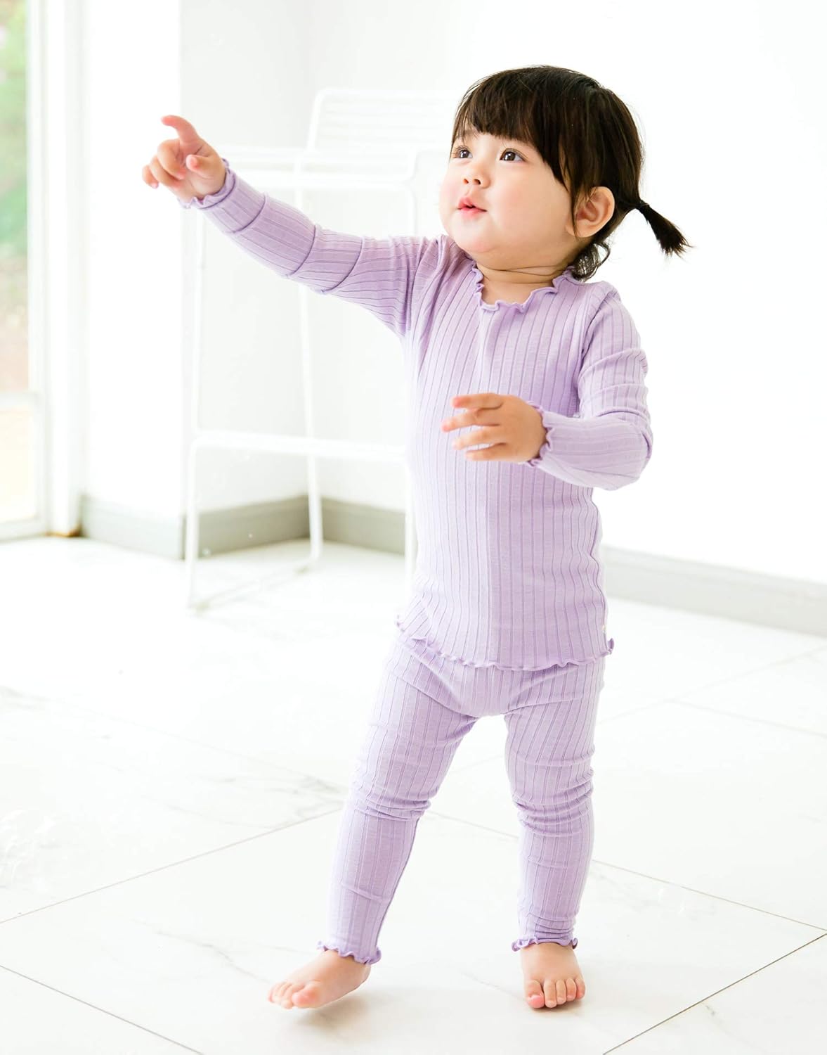 VAENAIT 6M-12Y Toddler Kids Girls Boys Soft Comfy Modal Tencel Solid Raglan Sleepwear Pajamas Pjs